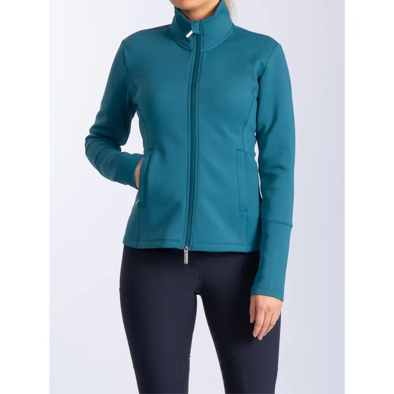 PS Of Sweden Fleur Zip Sweater - Petrol Blue