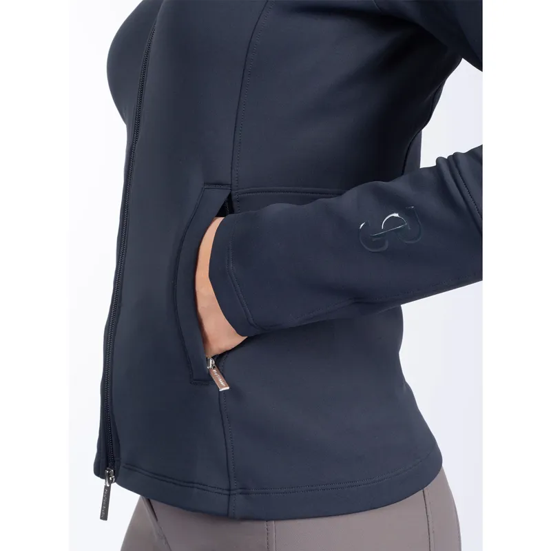 PS Of Sweden Fleur Zip Sweater - Navy-2