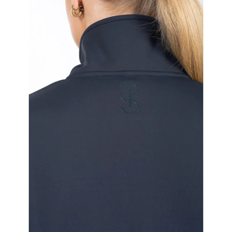 PS Of Sweden Fleur Zip Sweater - Navy-3