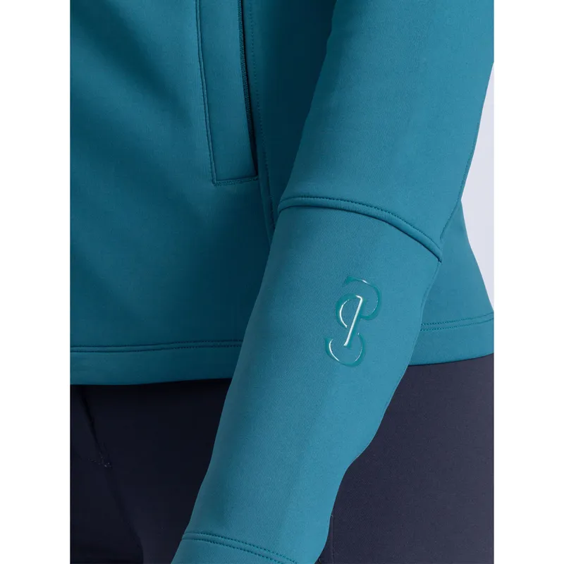 PS Of Sweden Fleur Zip Sweater - Petrol Blue-4