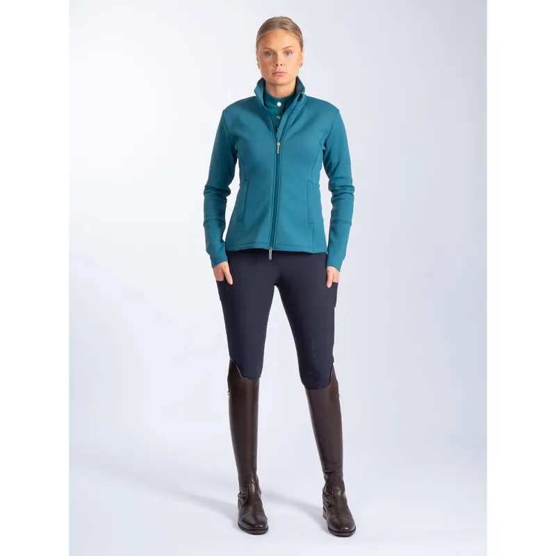 PS Of Sweden Fleur Zip Sweater - Petrol Blue-6