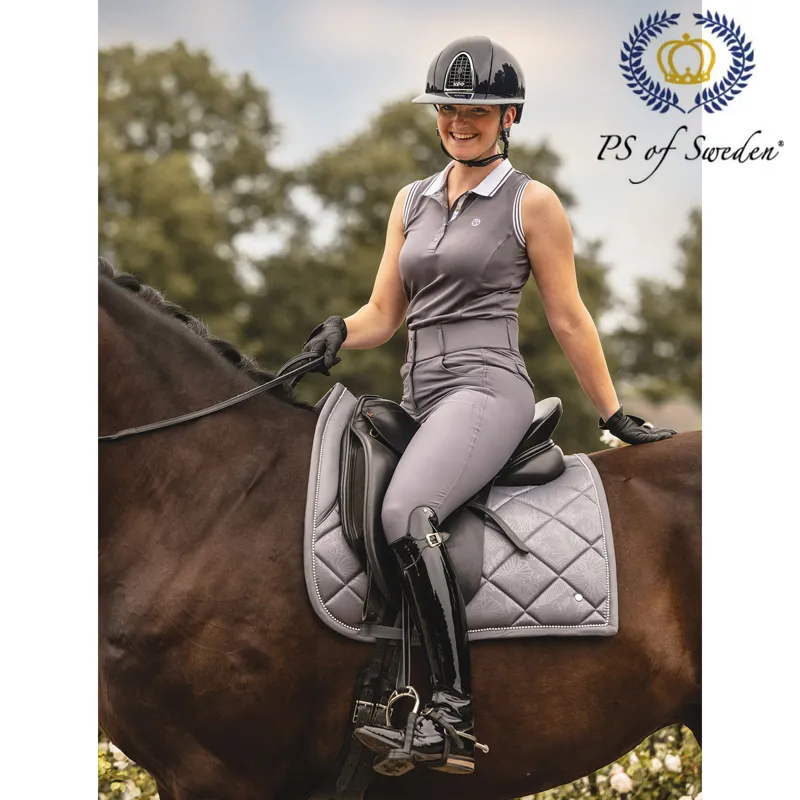 PS Of Sweden Floret Dressage Saddlepad - Grey-4