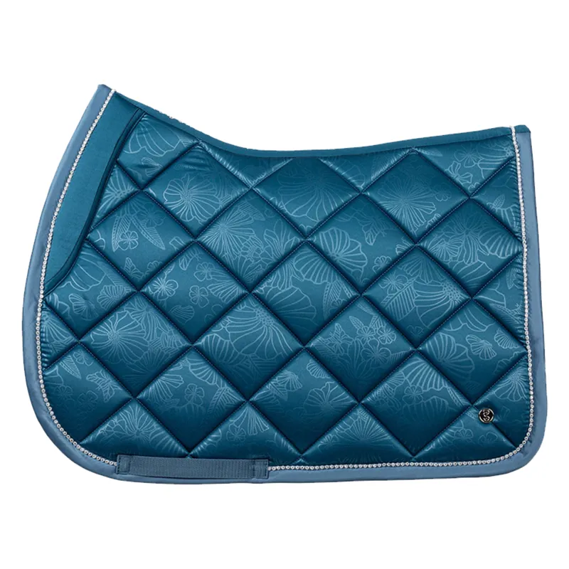 PS Of Sweden Floret Jump Saddlepad - Petrol Blue