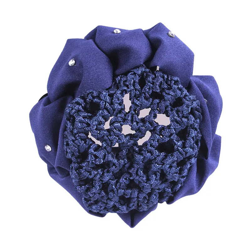 QHP Hair Bow Flower - Navy