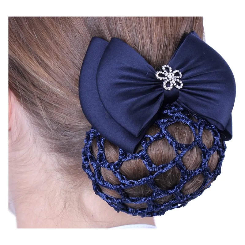QHP Hair Bow Classy - Navy-1