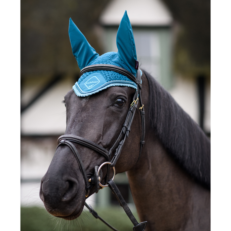 LeMieux Classic Lycra Fly Hood - Marine-2