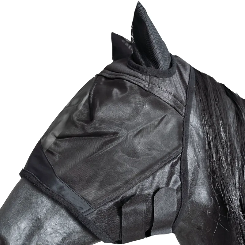 Shires Fly Mask with Ears - Black