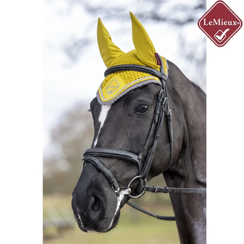 LeMieux Classic Lycra Fly Hood - Dijon-1