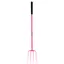 Fynalite Hi-Strength Manure Fork 4 Prong Long 48inch - Pink