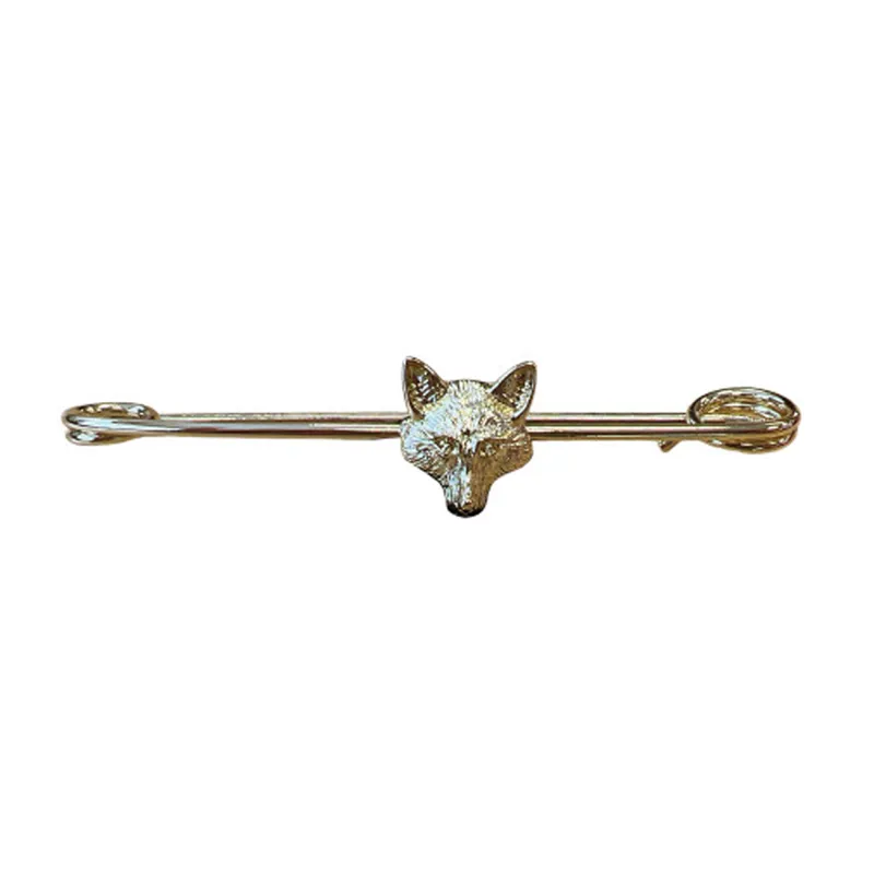 Equetech Traditional Fox Stock Pin - Gold
