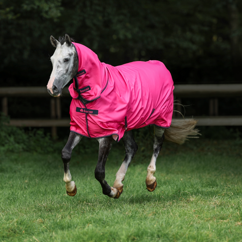 Bucas Freedom Light 0g Combo Turnout Rug - Fuchsia-2