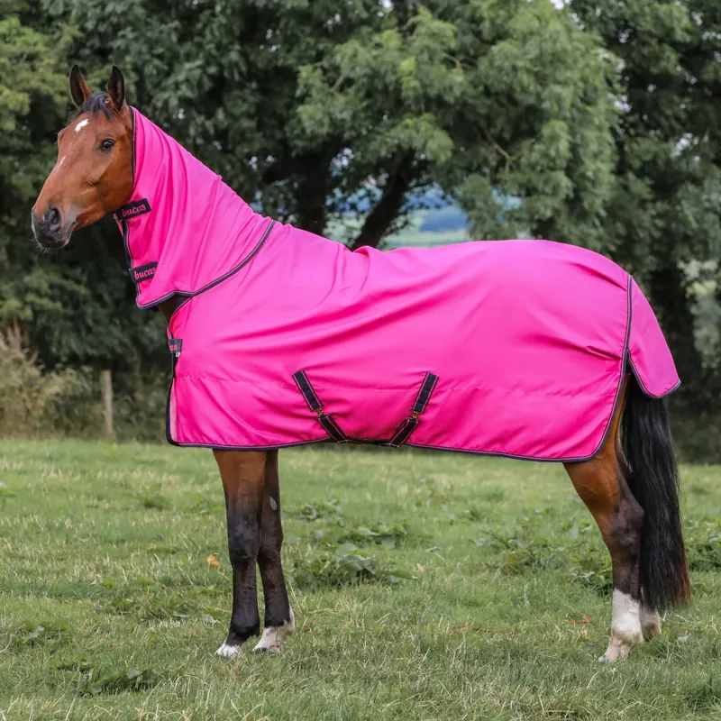 Bucas Freedom Light 0g Combo Turnout Rug - Fuchsia