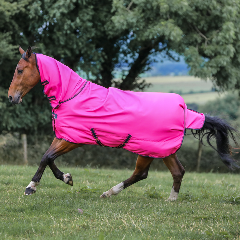 Bucas Freedom Light 0g Combo Turnout Rug - Fuchsia-1