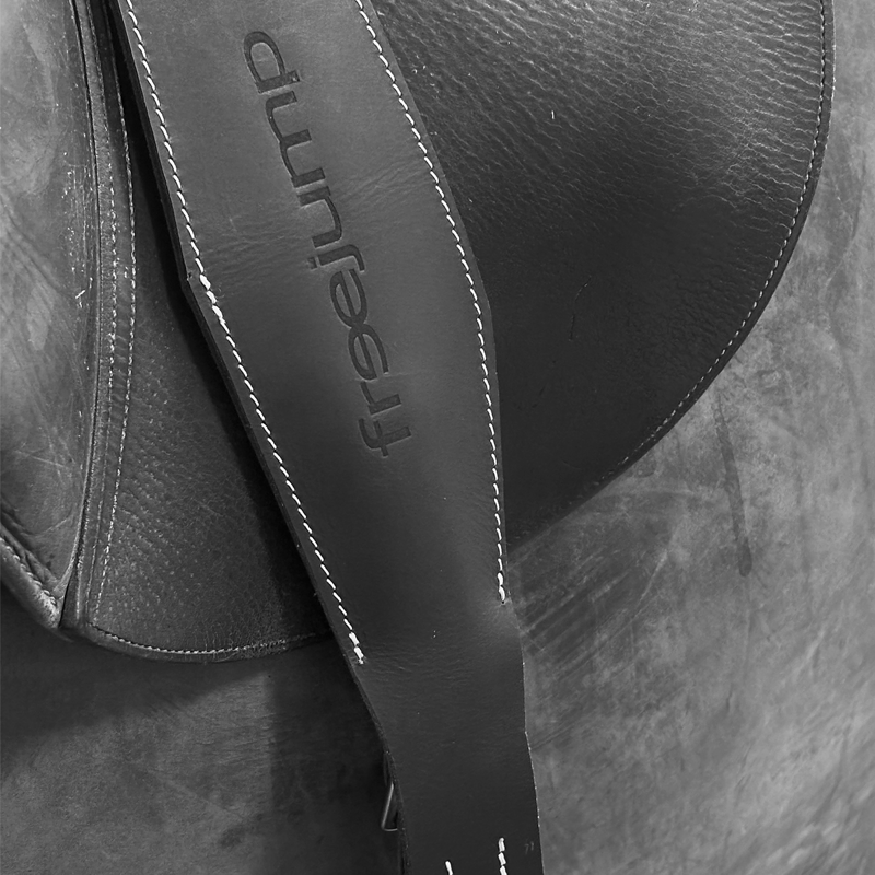 Freejump 4x6 Stirrup Leathers - Black-3