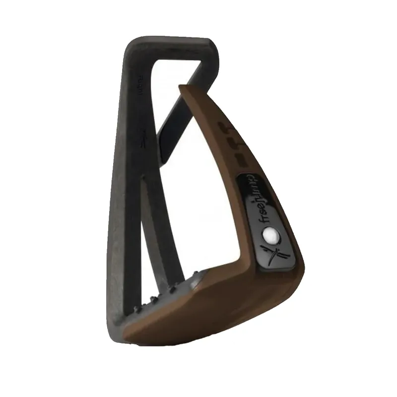 Freejump Soft'Up Lite Stirrups - Black/Chocolate