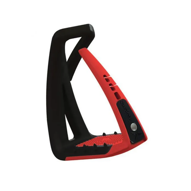 Freejump Soft'Up Lite Stirrups - Black/Red