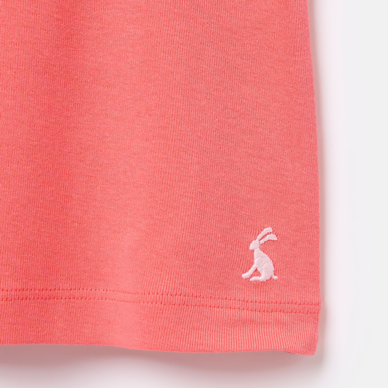 Joules Girls' Butterfly Frill Solid Vest - Coral Pink-2