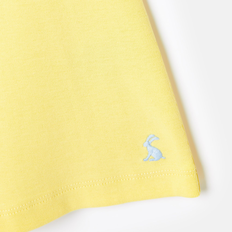 Joules Girls' Butterfly Frill Solid Vest - Lemon-3