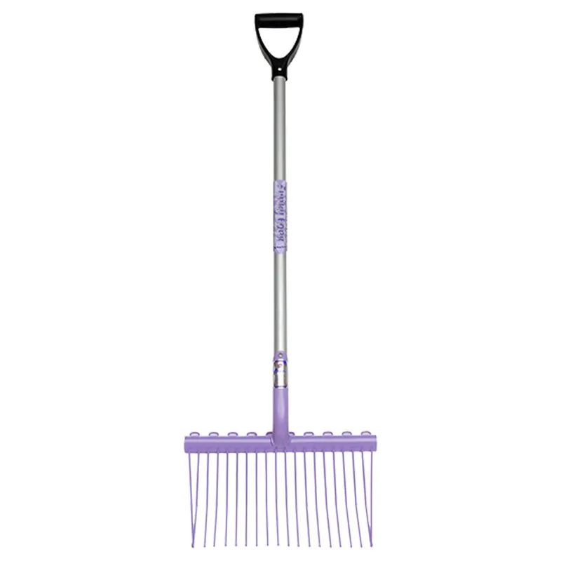 Fyna-Lite Funky Fork Senior Shavings Fork D-Grip - Purple - 100cm