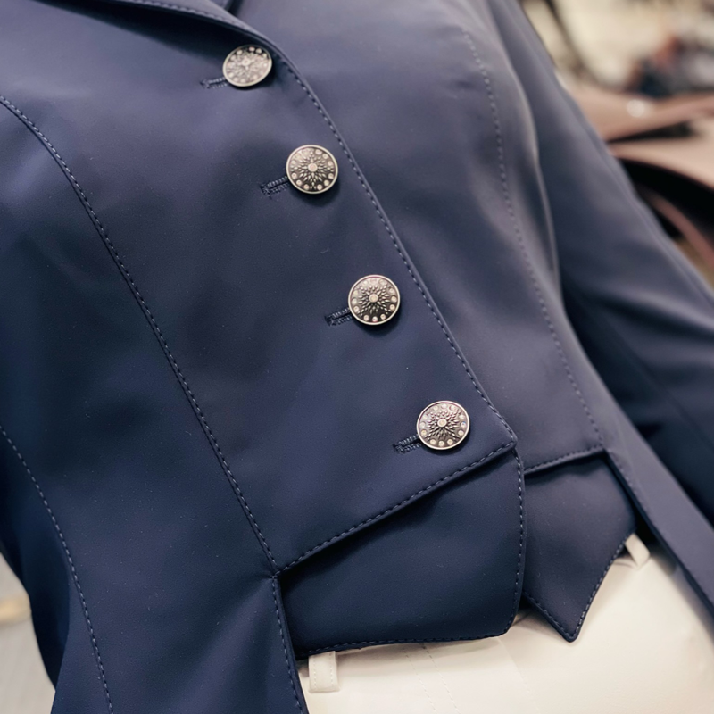 Cavallo Ganim Pro Ladies Short Tailcoat Show Jacket - Deep Blue-2