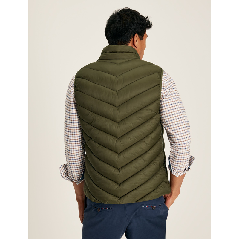 Joules Garrett Men's Padded Shower Resistant Gilet - Heritage Green-2