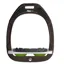 Flex-On Green Composite Stirrup - Inclined Grip - Brown/Light Grey/Green