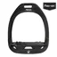 Flex-On Green Composite Stirrup - Incline Ultra Grip - Black/Black/Black