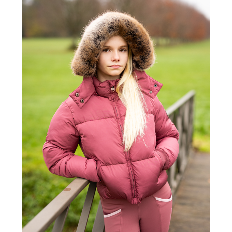 LeMieux Young Rider Gia Puffer Jacket - Orchid-4