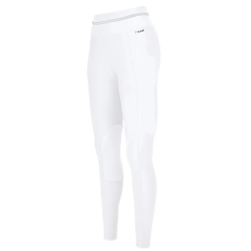 Pikeur Gia Knee Grip Athleisure Breeches - White