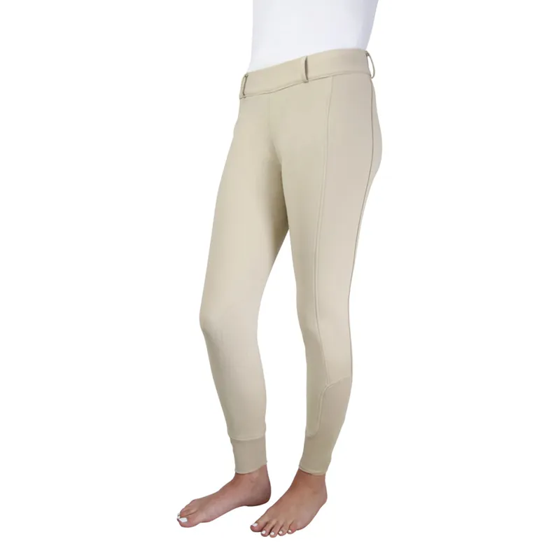 Hy Equestrian Glacial Softshell Riding Tights - Beige