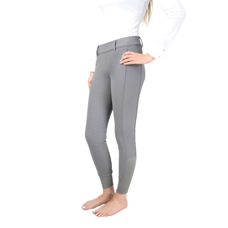 Hy Equestrian Glacial Softshell Riding Tights - Grey