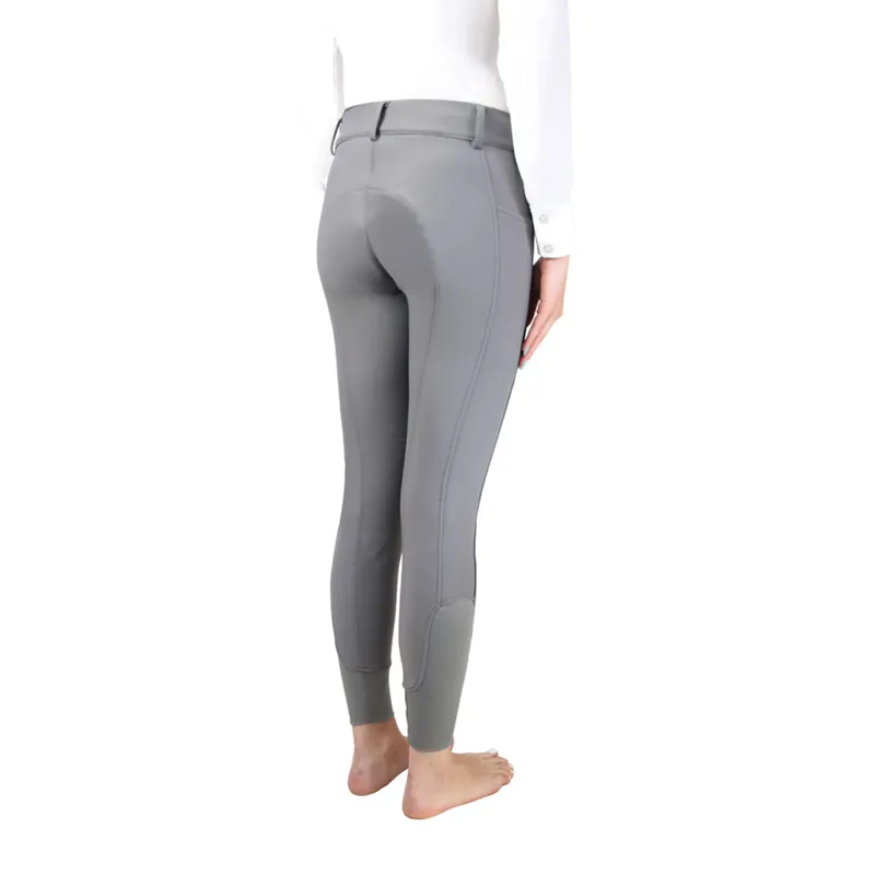 Hy Equestrian Glacial Softshell Riding Tights - Grey-1