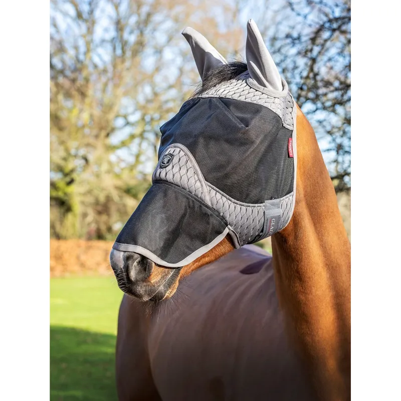 LeMieux Gladiator Full Fly Mask - Grey
