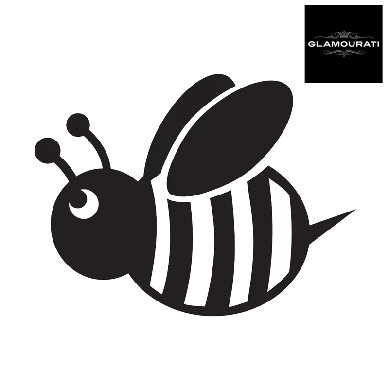 Glamourati Medium Stencil Design - Bumble Bee