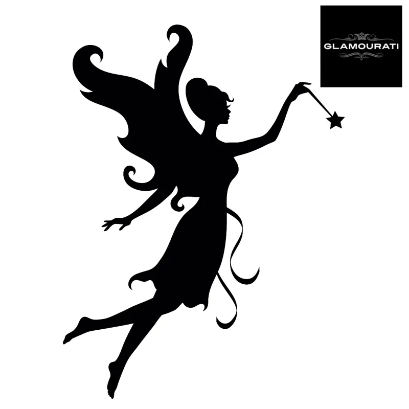 Glamourati Medium Stencil Design - Fairy with Wand