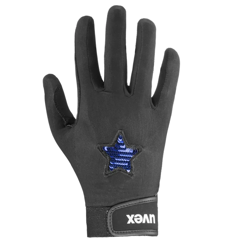 Uvex Children's Glamstar Gloves - Black/Blue