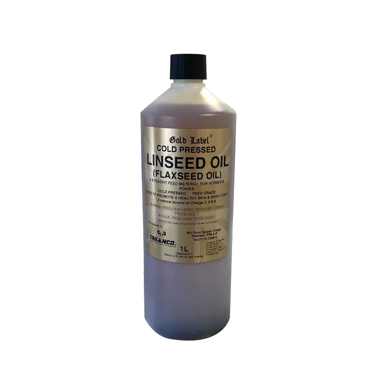 Gold Label 1lt Linseed Oil in Gold