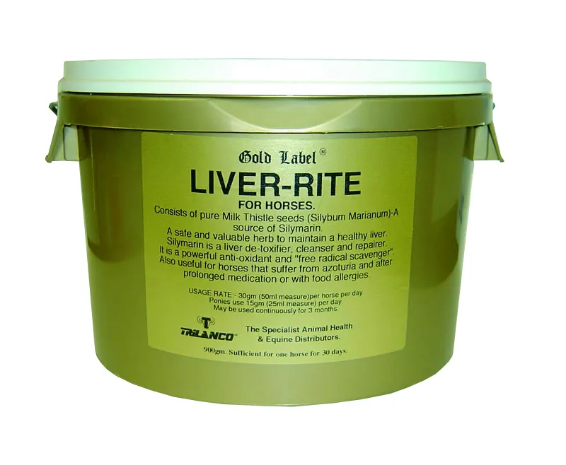 Gold Label 900g Liver-Rite Supplement in Gold