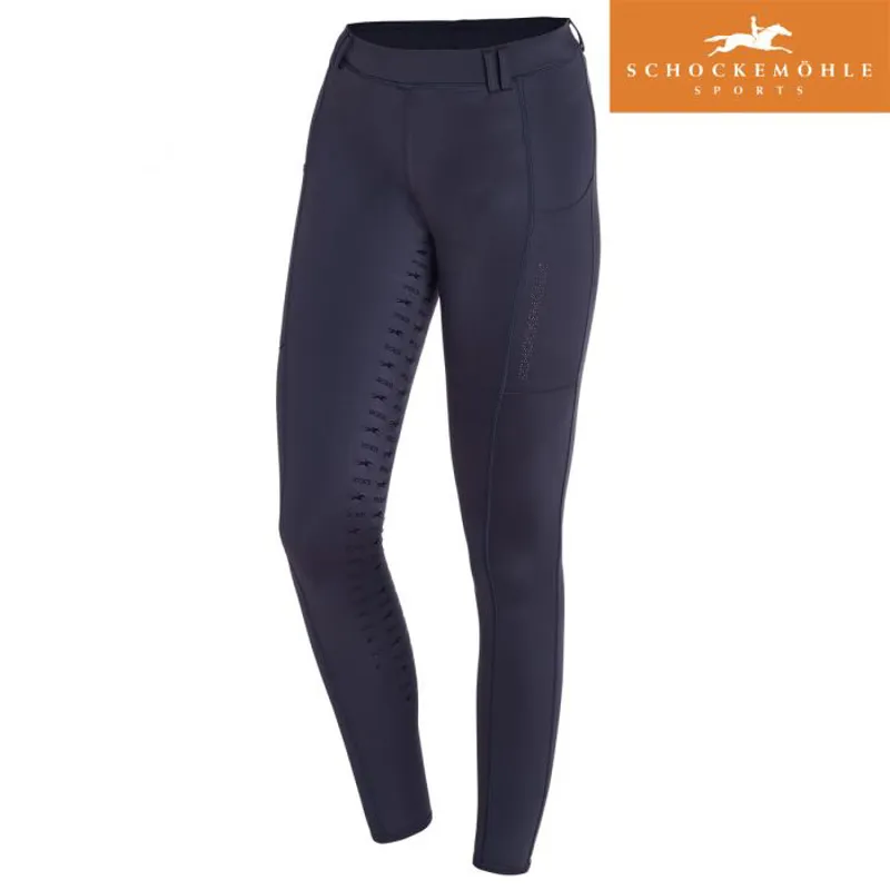 Schockemohle Glossy Riding Tights Style - Dark Blue 