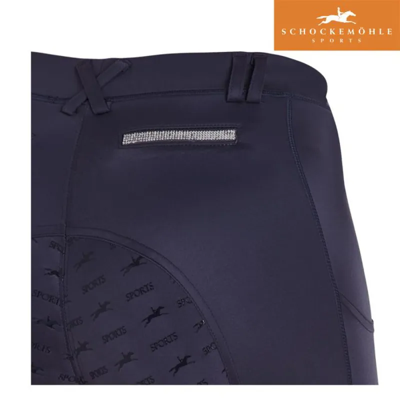 Schockemohle Glossy Riding Tights Style - Dark Blue -2