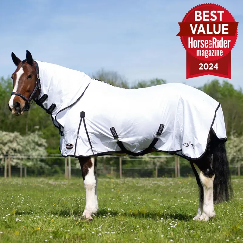 Gallop Classic Fly Rug Combo - White