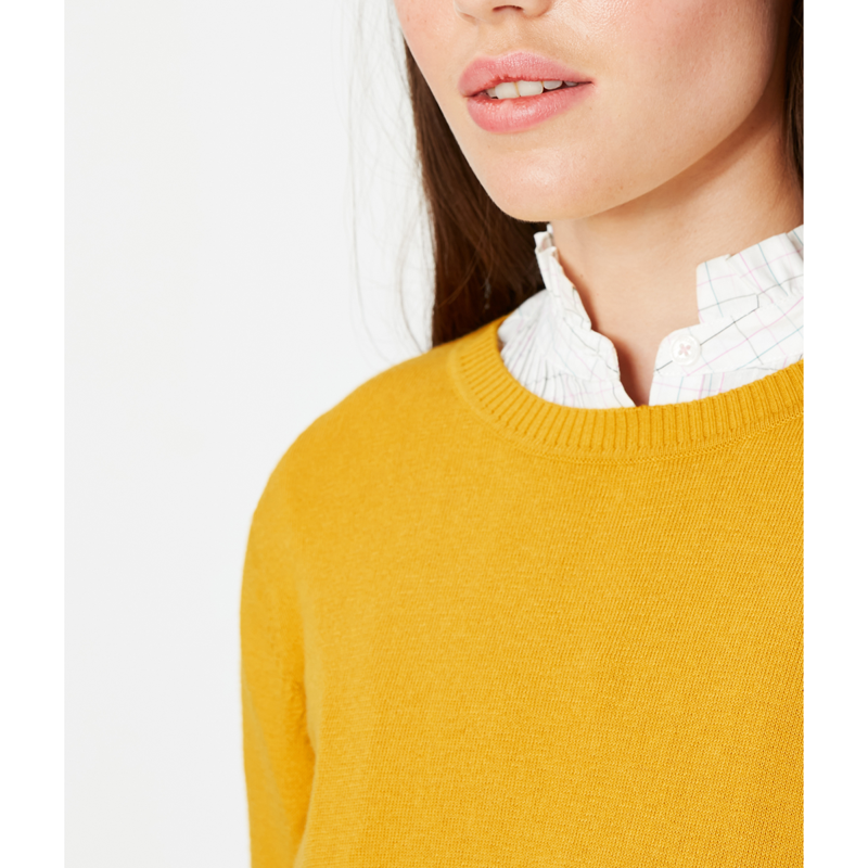 Joules Miranda Crew Neck Jumper - Gold Dog-4