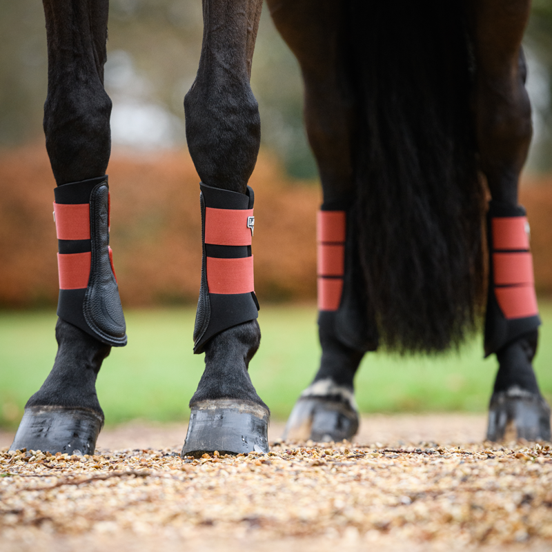 LeMieux Grafter Brushing Boots - Sienna -4