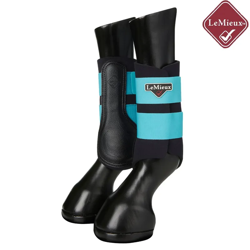 LeMieux Grafter Brushing Boot - Azure-4