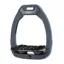 Flex-On Safe-On Inclined Ultra-Grip Safety Stirrups - Grey Blue - Limited Edition