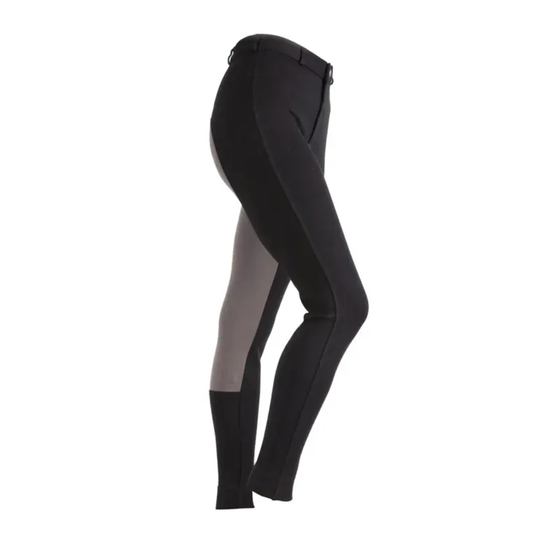 Shires Two Tone Wessex Jodhpurs - Black/Grey