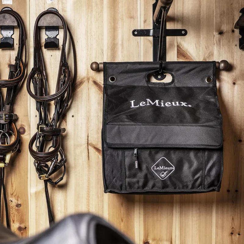 LeMieux Grooming Bag with Bar - Black-1