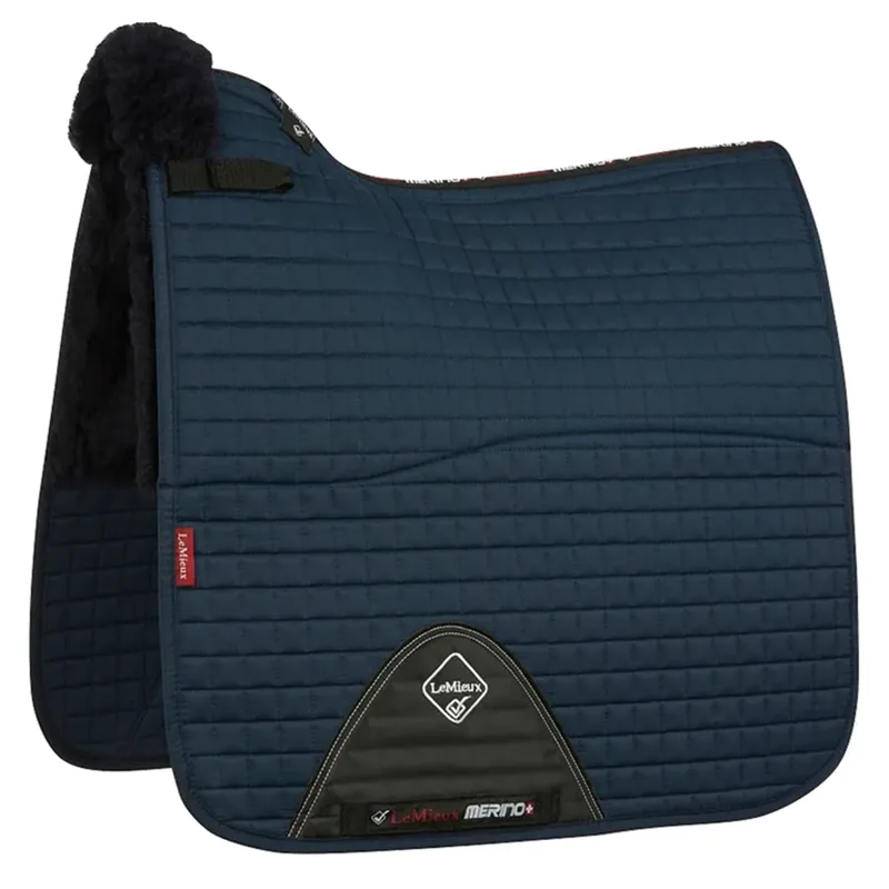 LeMieux Merino+ Half Lined Dressage Square - Navy