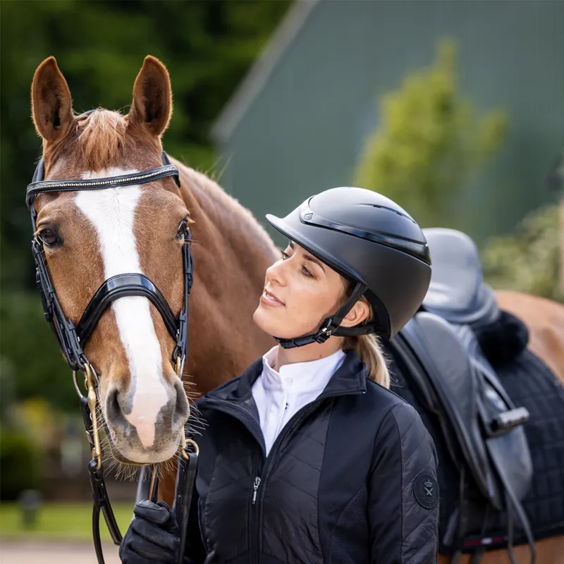 Charles Owen Halo Riding Hat With MIPS - Black Matte/Black Gloss-2
