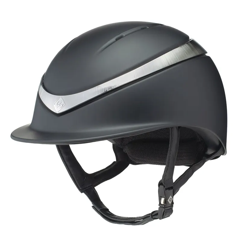 Charles Owen Halo Riding Hat - Black/Platinum
